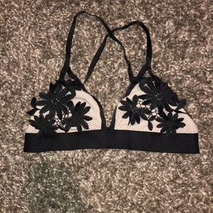 Black and beige Bralette